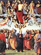 PERUGINO, Pietro The Ascension of Christ af Spain oil painting artist